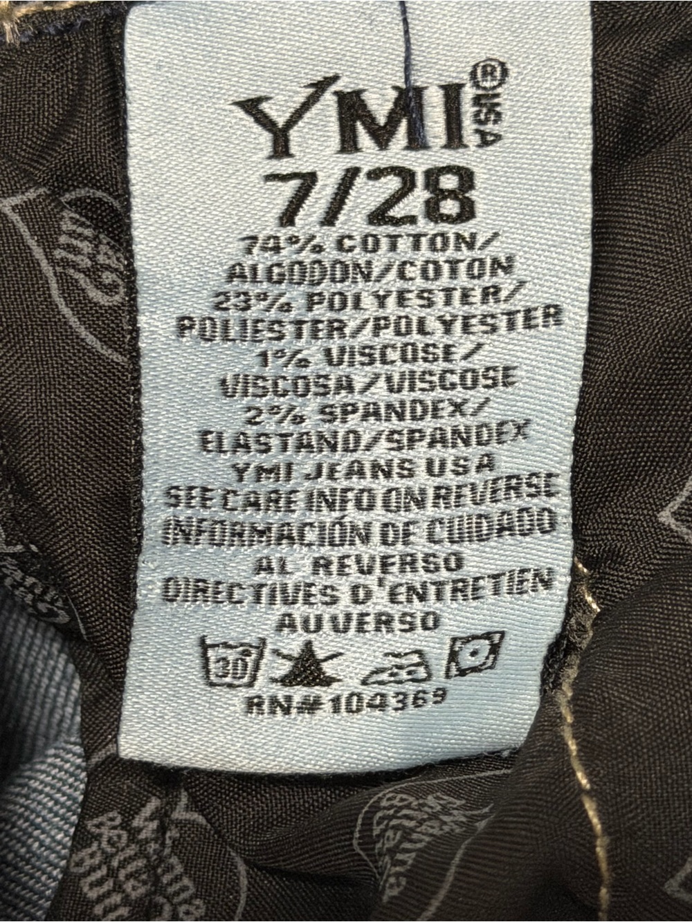 YMI Jeans “Wanna Betta Butt” Mid Rise Dark Wash Bootcut Flare - Picture 2 of 14
